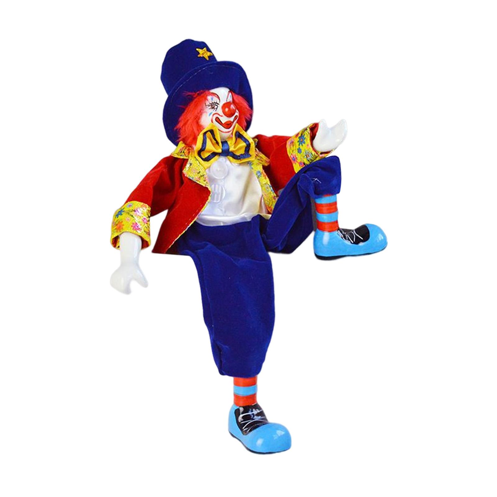Vintage Collectible Porcelain Dolls - Vintage Clown Doll Decor Collectible for
