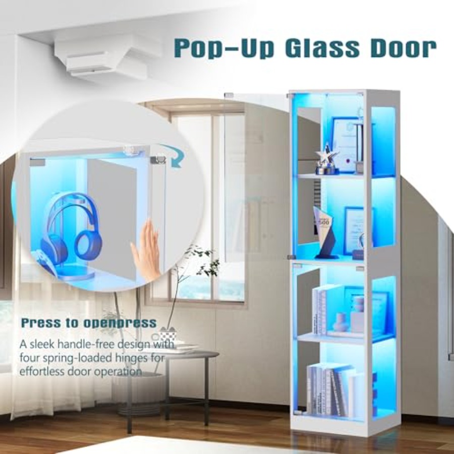 Glass display cabinet with RGB - Collectible & Vintage Dolls For Wedding 评论和价格