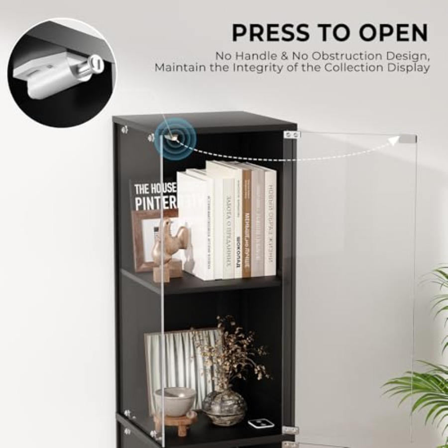 Corner display cabinet with gl - Collectible & Vintage Dolls For Wedding 评论和价格