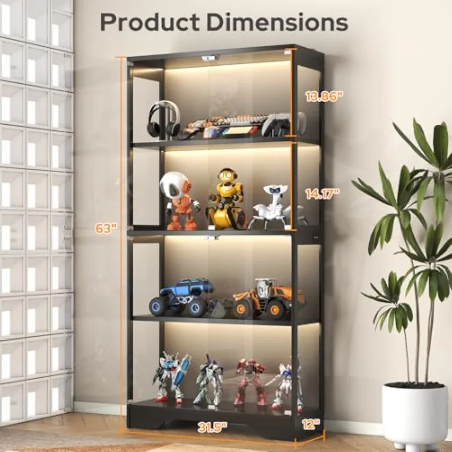 Display Cabinet with Glass Doo - Collectible & Vintage Dolls For Wedding 评论和价格