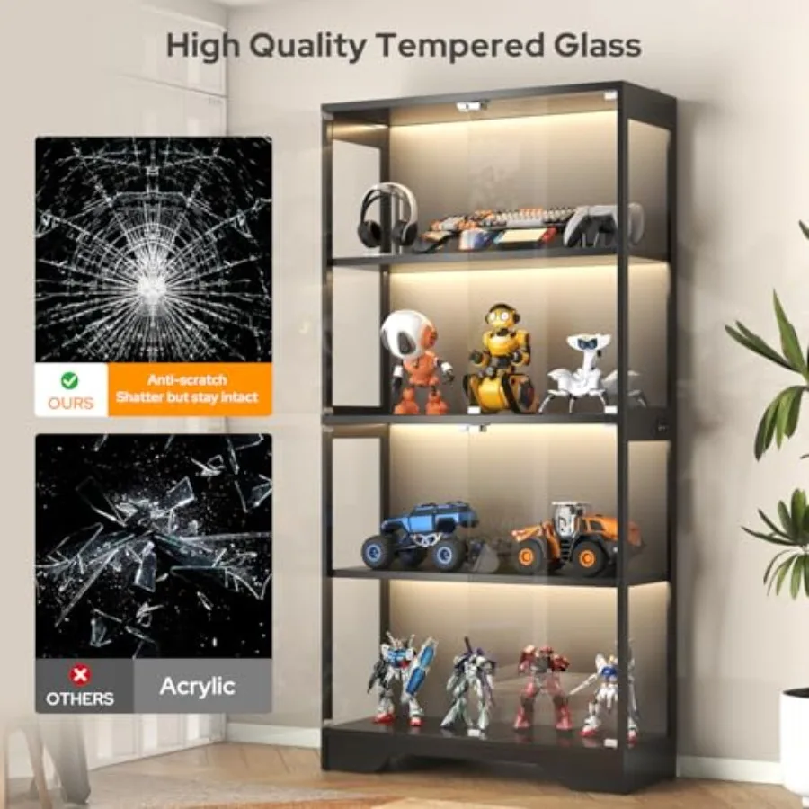 Display Cabinet with Glass Doo - Collectible & Vintage Dolls For Wedding 评论和价格