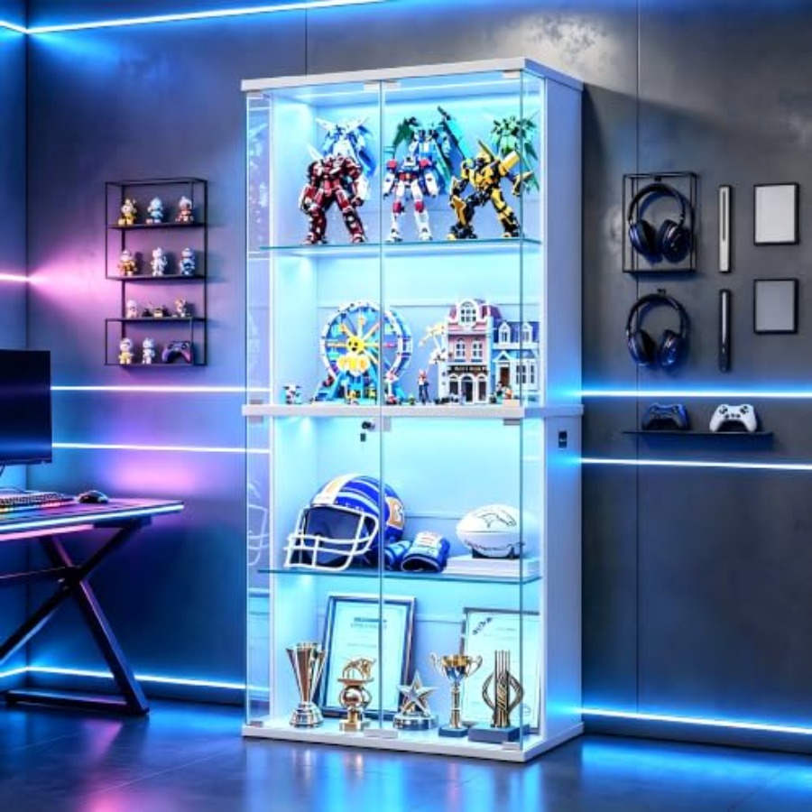 66 Glass Display Cabinet for C - Collectible & Vintage Dolls For Wedding 评论和价格