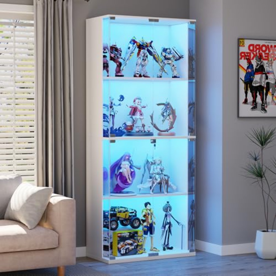 66 Glass Display Cabinet for C - Collectible & Vintage Dolls For Wedding 评论和价格