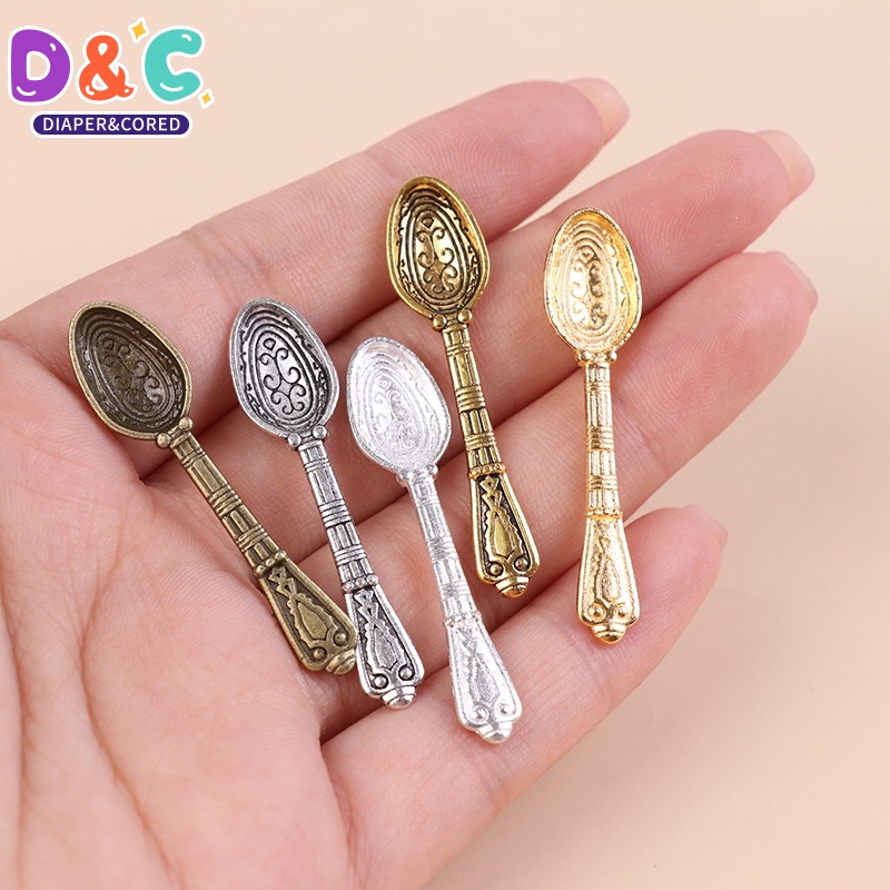 10Pcs 1:12 Dollhouse Miniature - Vintage Collectible Spoons 评论和价格