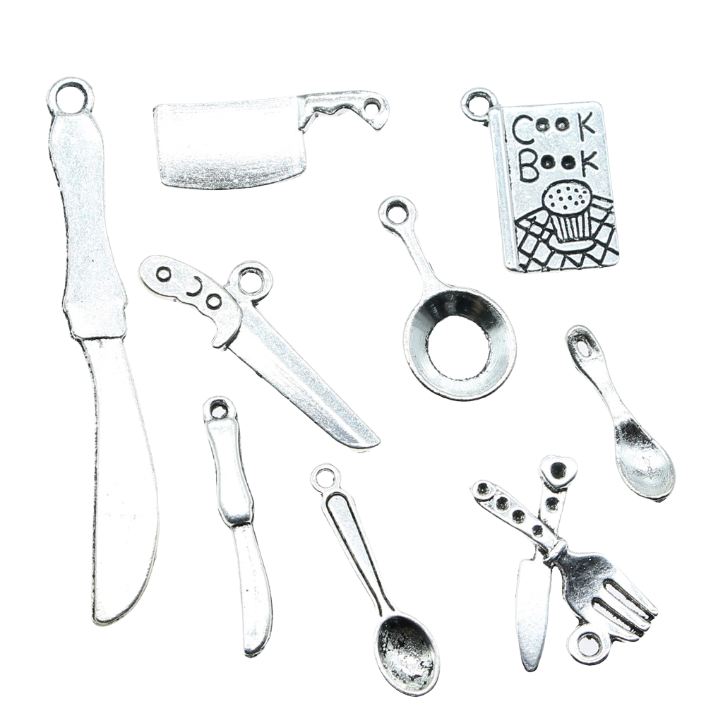 20pcs Kitchenware Charms Antiq - Vintage Collectible Spoons 评论和价格