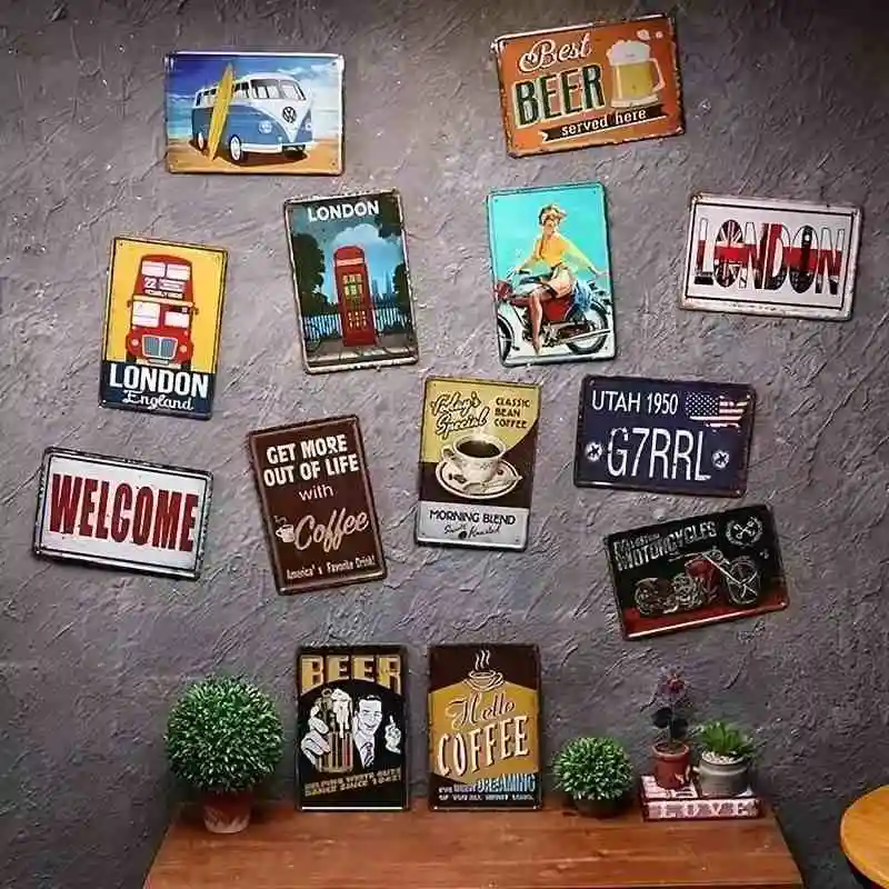 Vintage Metal Tin Sign, Wester - Vintage Collectible Tins 评论和价格