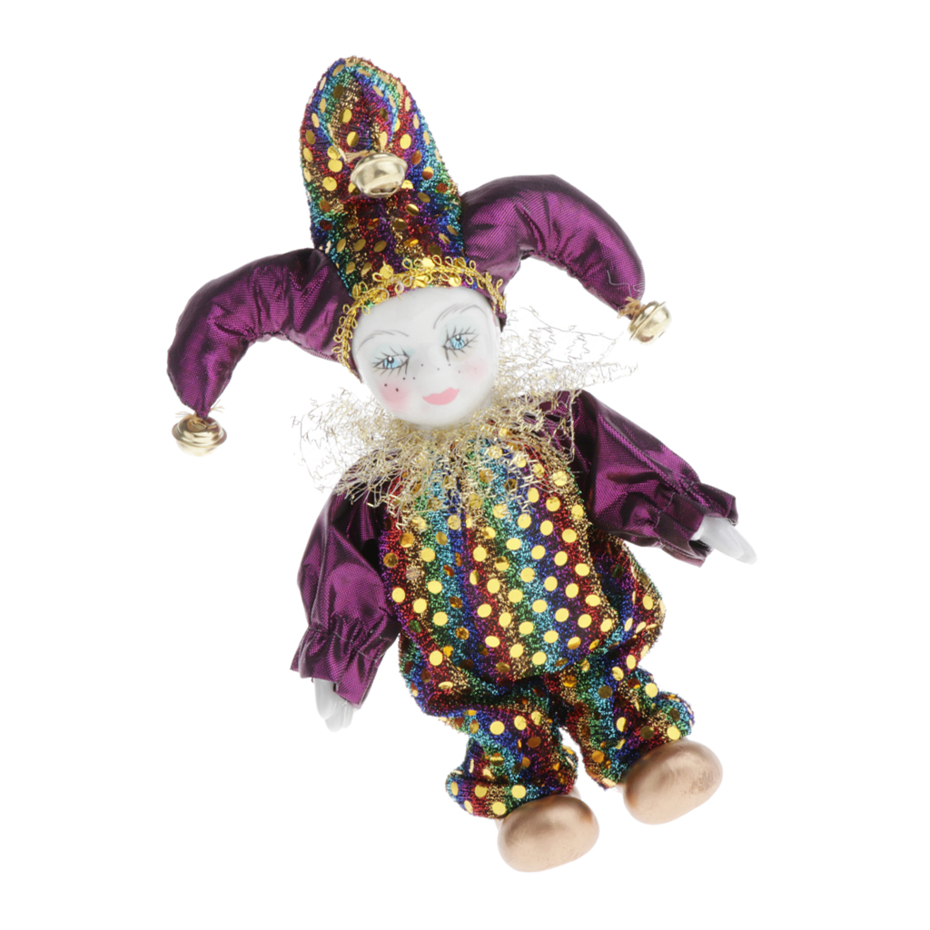 Ceramic Standing Clown Doll Po - Vintage Collectible Porcelain Dolls 评论和价格