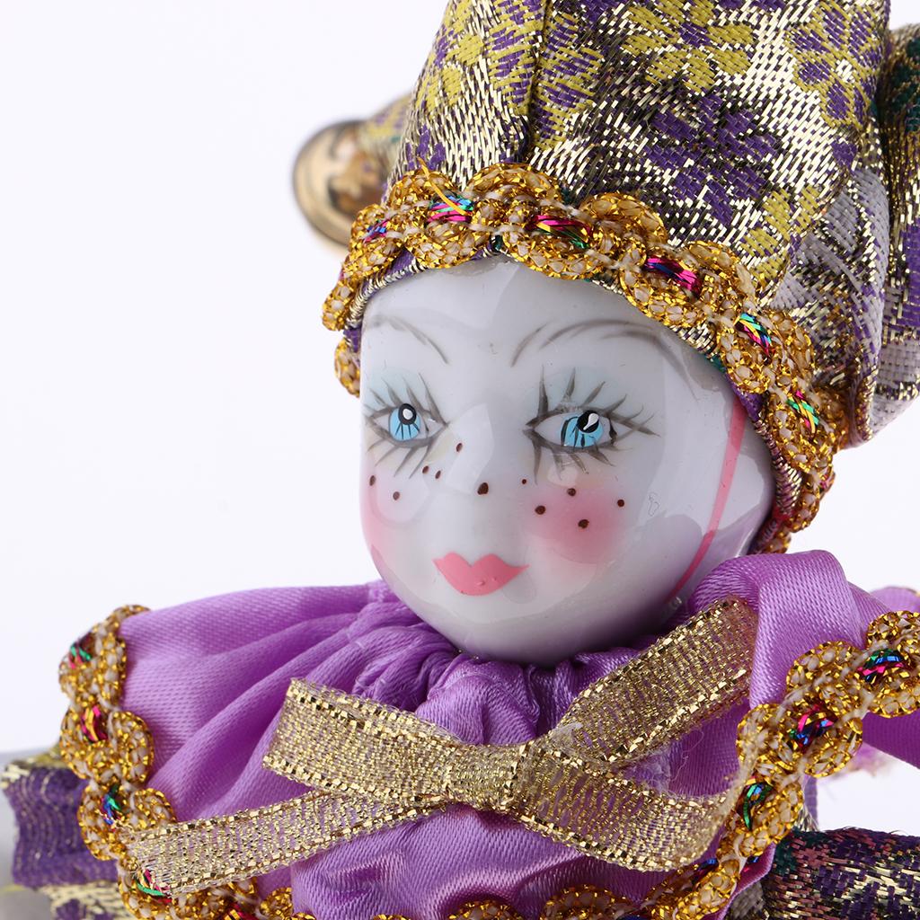 Porcelain Dolls Clown 16cm Col - Vintage Collectible Porcelain Dolls 评论和价格