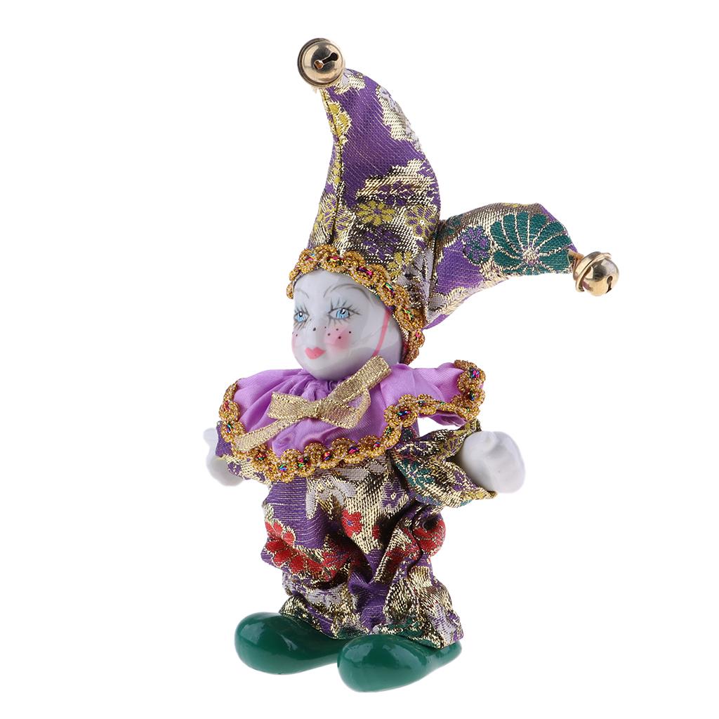 Porcelain Dolls Clown 16cm Col - Vintage Collectible Porcelain Dolls 评论和价格