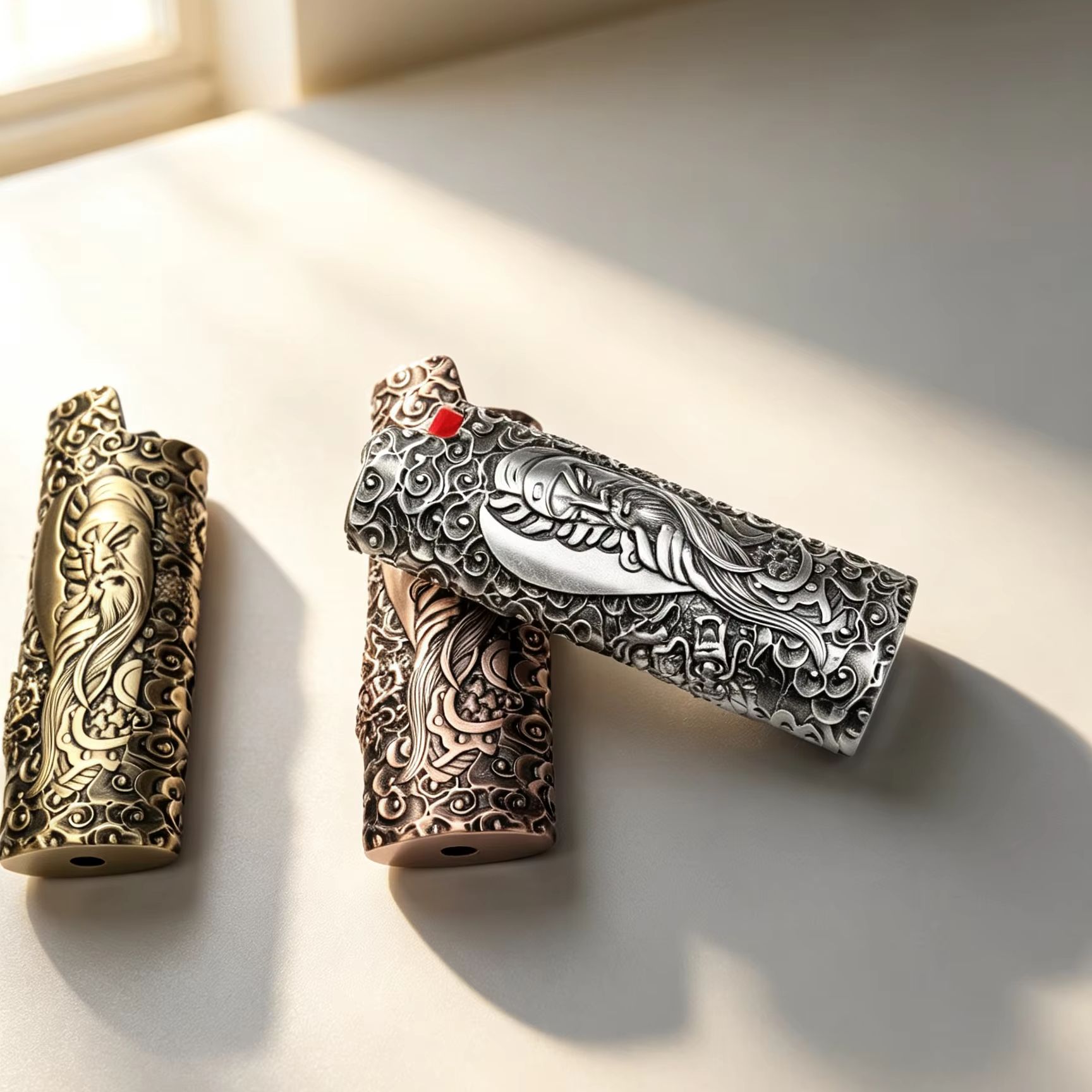 Zinc Alloy Lighter Case For BI - Vintage Collectibles & More Llc Photos 评论和价格