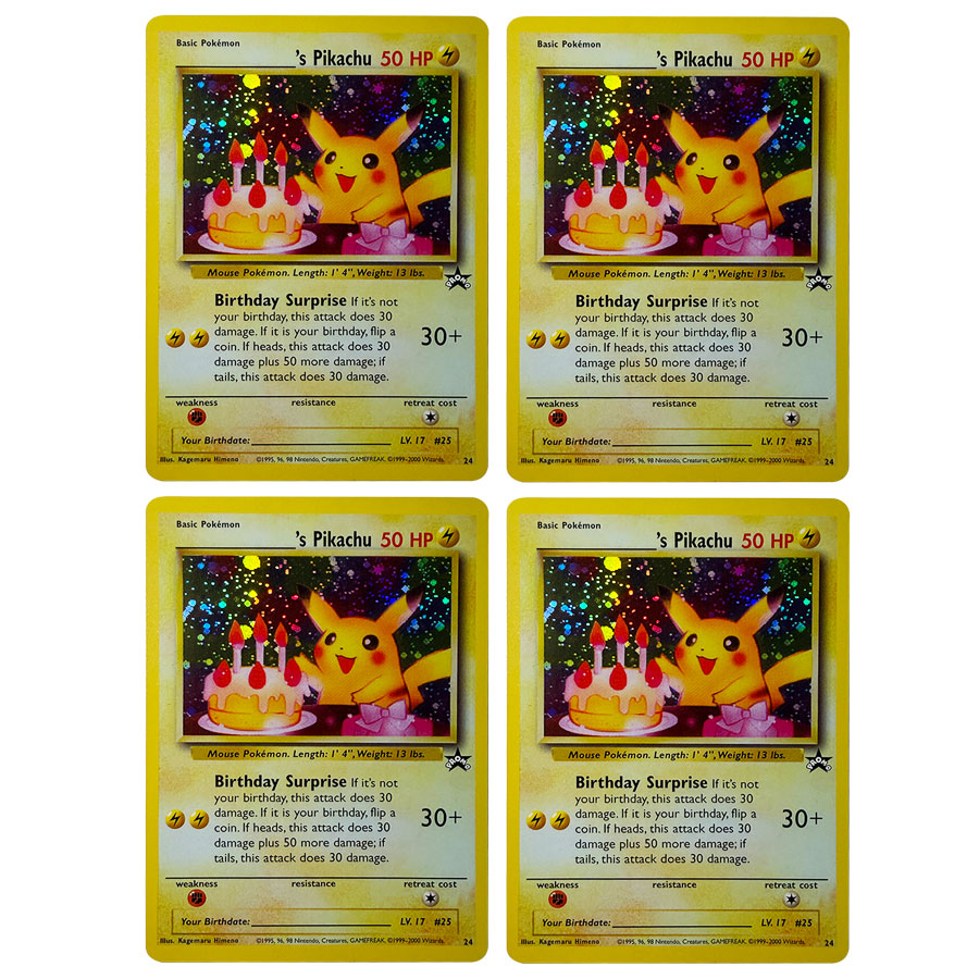 Proxy Pokemon Birthday Pikachu - Vintage Pokemon Collectible 评论和价格