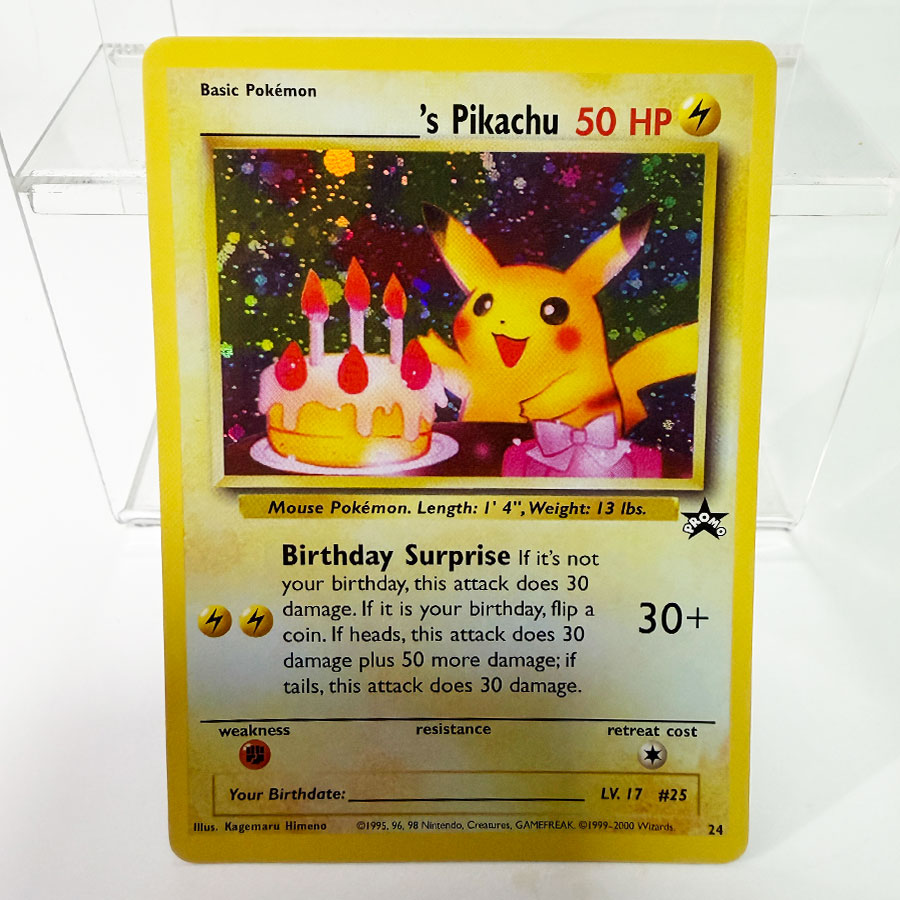 Proxy Pokemon Birthday Pikachu - Vintage Pokemon Collectible 评论和价格