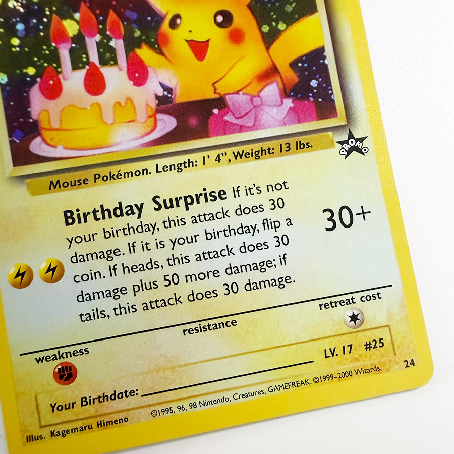 Proxy Pokemon Birthday Pikachu - Vintage Pokemon Collectible 评论和价格