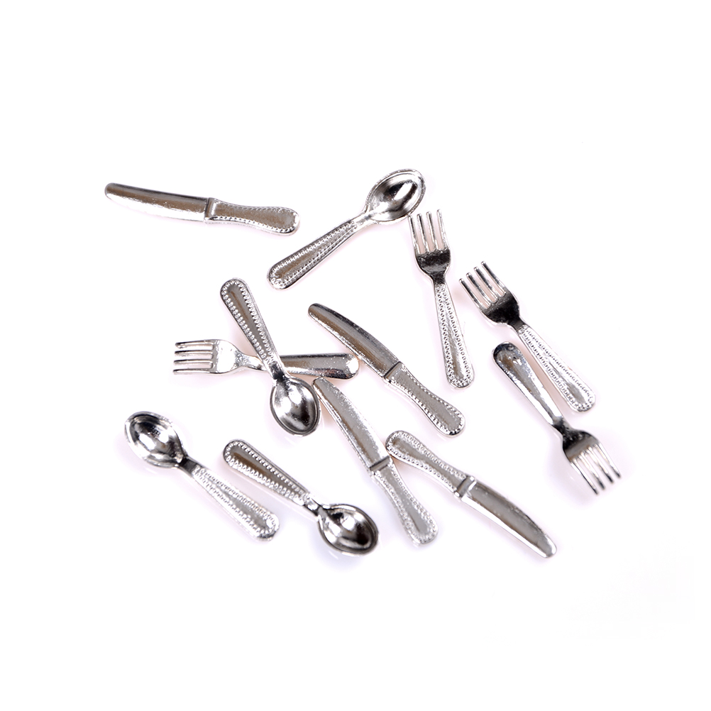 12Pcs 1:12 Mini Vintage Dollho - Vintage Collectible Spoons 评论和价格