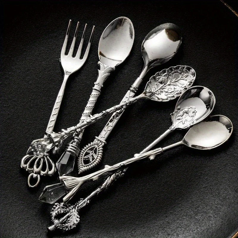 6pcs Vintage Spoons Fork Royal - Vintage Collectible Spoons 评论和价格