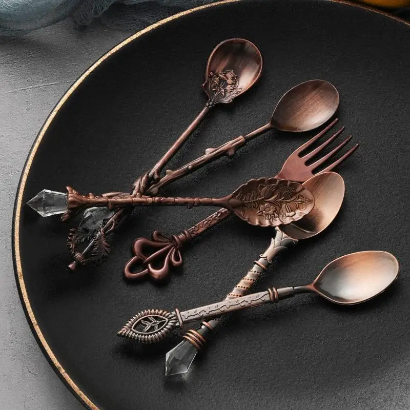 6pcs Vintage Spoons Fork Royal - Vintage Collectible Spoons 评论和价格