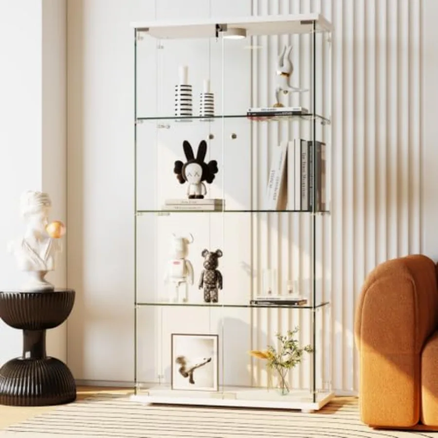 Tempered Glass Display Cabinet - Collectible & Vintage Dolls For Wedding 评论和价格